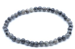 Armband Larvikiet kralen 4mm