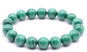 Armband 'Light' Malachiet 'AA' kralen 10mm