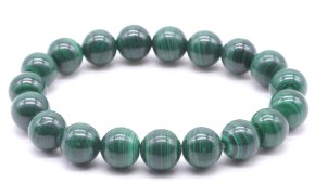Armband 'Dark ' Malachiet 'AA' kralen 10mm