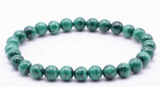 Armband 'Light' Malachiet 'AA' kralen 6mm