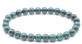 Armband 'Dark' Malachiet 'AA' kralen 6mm