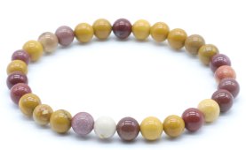 Armband Mookaïet Jaspis kralen 6mm