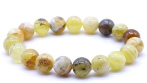 Armband Gele Opaal kralen 10mm