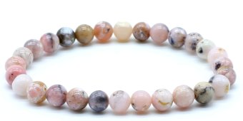 Armband Roze Opaal kralen 6mm