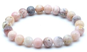 Armband Roze Opaal kralen 8mm