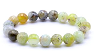 Armband Groene Opaal kralen 10mm