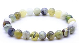 Armband Groene Opaal kralen 8mm