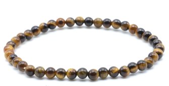 Armband Tijgeroog kralen 4mm