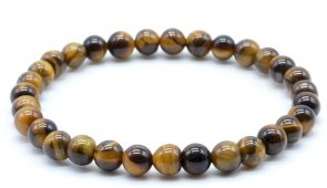 Armband Tijgeroog kralen 6mm
