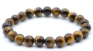 Armband Tijgeroog kralen 8mm