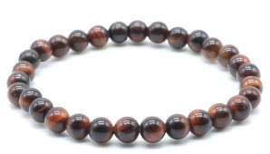 Armband Stierenoog kralen 6mm