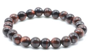 Armband Stierenoog kralen 8mm