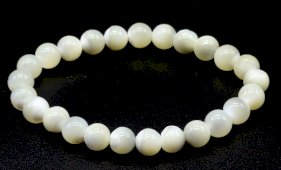 Armband 'Mother of Pearl' kralen 8mm