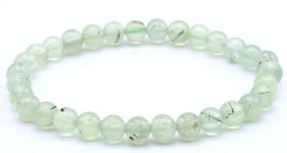 Armband Prehniet kralen 6mm