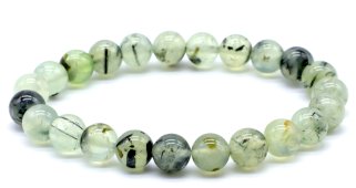 Armband Prehniet kralen 8mm