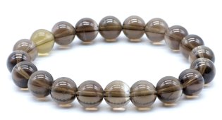 Armband Rookkwarts kralen 10mm
