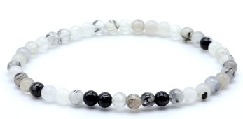 Armband Toermalijnkwarts kralen 4mm