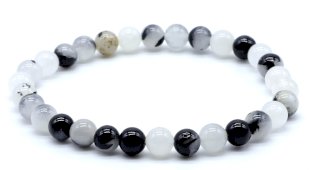 Armband Toermalijnkwarts kralen 6mm