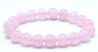 Armband Rozenkwarts kralen 10mm