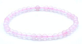 Armband Rozenkwarts kralen 4mm