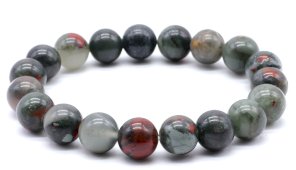 Armband Afrikaanse Heliotroop Jaspis kralen 10mm