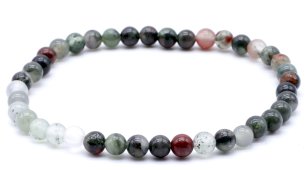 Armband Afrikaanse Heliotroop Jaspis kralen 4mm
