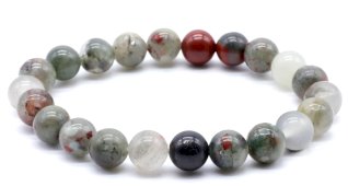 Armband Afrikaanse Heliotroop Jaspis kralen 8mm