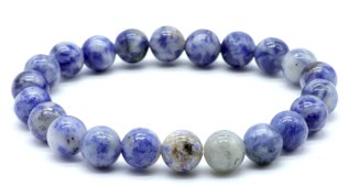 Armband Sodaliet kralen 8mm
