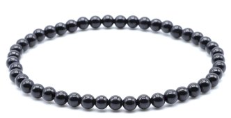 Armband Zwarte Toermalijn kralen 4mm