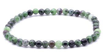 Armband Robijn Zoïsiet kralen 4mm