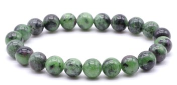Armband Robijn Zoïsiet kralen 8mm