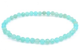 Armband Amazoniet 'AA' geslepen kralen 4mm