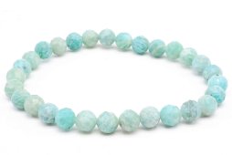 Armband Amazoniet 'AA' geslepen kralen 6mm
