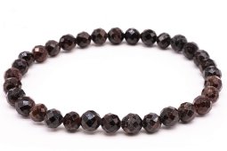 Armband Granaat geslepen kralen 6mm
