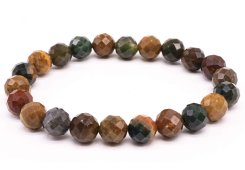 Armband Oceaanjaspis geslepen kralen 8mm
