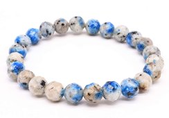 Armband K2 Jaspis geslepen kralen 8mm
