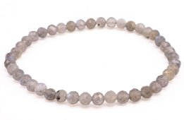 Armband Labradoriet geslepen kralen 4mm