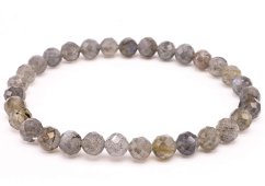 Armband Labradoriet geslepen kralen 6mm