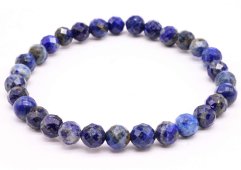 Armband Lapis Lazuli geslepen kralen 6mm