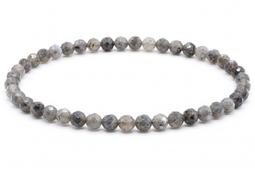 Armband Larvikiet geslepen kralen 4mm