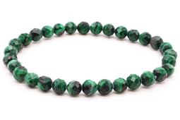 Armband 'Light' Malachiet 'AA' geslepen kralen 6mm