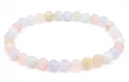 Armband Morganiet geslepen kralen 6mm