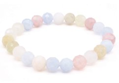 Armband Morganiet geslepen kralen 8mm