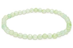 Armband Prehniet geslepen kralen 4mm