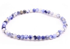 Armband Sodaliet geslepen kralen 4mm