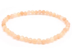 Armband Zonnesteen geslepen kralen 4mm