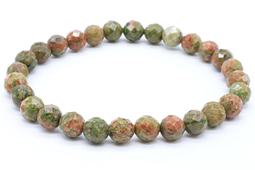 Armband Unakiet geslepen kralen 6mm