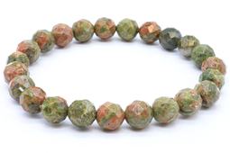Armband Unakiet geslepen kralen 8mm