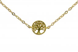 Armband Zilver 925 Levensboom - verguld