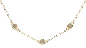 Armband Zilver 925 Drievoudig Strass